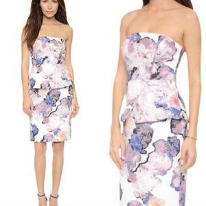 FINDERS KEEPERS Wallflower Floral Peplum Dress